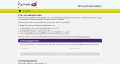 Desktop Screenshot of afvalkalender.cyclusnv.nl